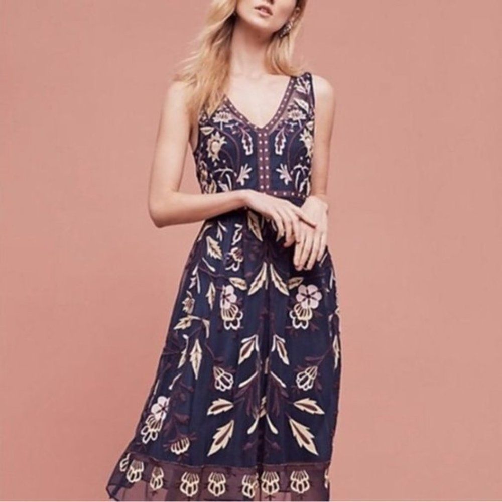 Anthropologie Moulinette Soeurs Alicante Dress 6 P